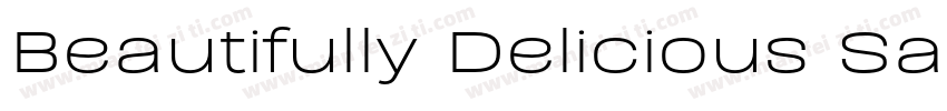 Beautifully Delicious Sans Bold字体转换